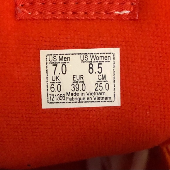 NEW Vans Sk8-Hi Orange Camo HighTop Unisex Sneaker - Picture 11 of 11